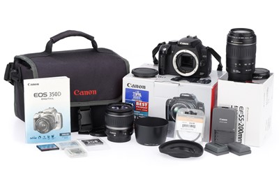 Lot 219 - A Canon EOS 30D Digital SLR Camera Outfit