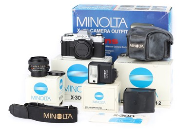 Lot 79 - A Minolta X-300 Camera Outfit