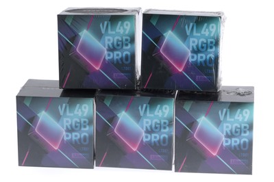 Lot 571 - Five (5) Ulanzi VL49 RGB Pro LT001 LED Camera Lights