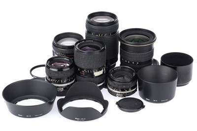 Lot 453 - A Selection of Nikon 35mm Camera Lenses