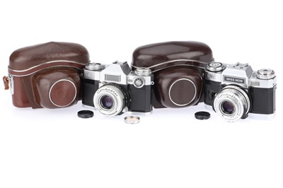 Lot 190 - A Pair of Zeiss Ikon SLR Cameras