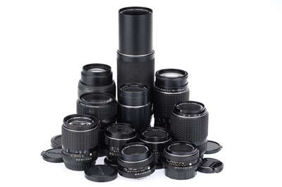 Lot 431 - A Group of Pentax Lenses