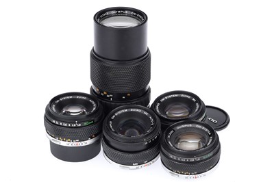 Lot 438 - A Group of Olympus Camera Lenses