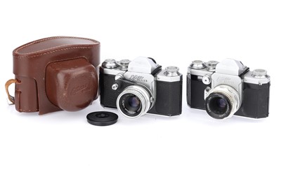 Lot 75 - A Pair of Wirgin Edixa Reflex Standard 35mm SLR Cameras