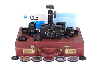 Lot 171 - A Minolta CLE Rangefinder Camera Outfit