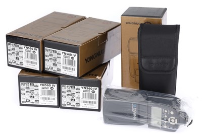 Lot 803 - Five (5) Yongnuo YN560 IV Speedlite Camera Flashguns