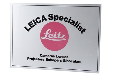 Lot 31 - A Leica Specialist Dealer Sign