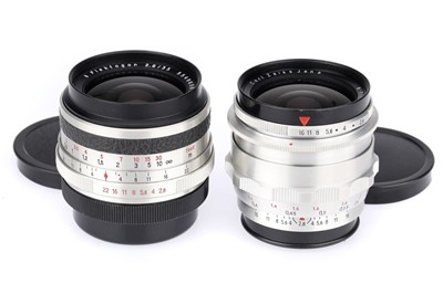 Lot 275 - A Pair of Carl Zeiss Jena Flektogon f2.8 35mm Lenses