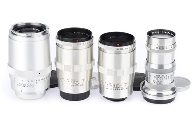 Lot 279 - A Group of Carl Zeiss Jena f/4 135mm Sonnar Lenses