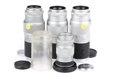 Lot 7 - A Group of Leitz Wetzlar Telephoto Lenses