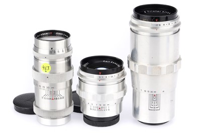 Lot 259 - A Group of Carl Zeiss Jena Lenses