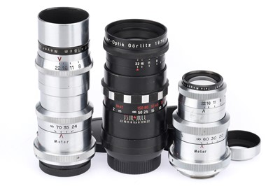 Lot 262 - A Group of Meyer-Optik Telemegor Lenses