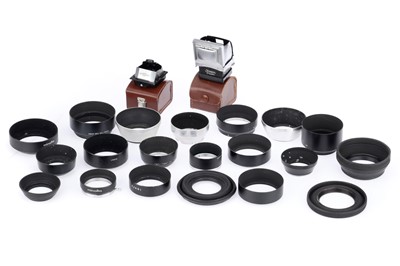 Lot 342 - A Selection of Viewfinders and Lens Hoods