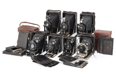 Lot 166 - A Selection of Folding Plate Cameras