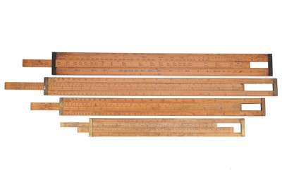 Lot 294 - Collection of 4 Weight Calculating Slide Rules