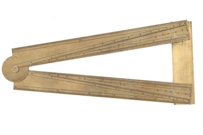 Lot 288 - Large 9" Brass Sector