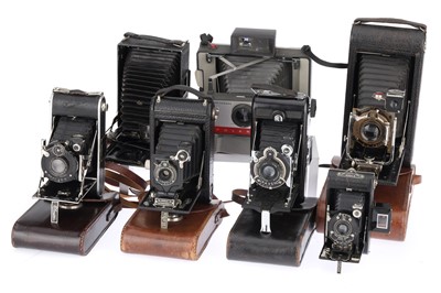 Lot 408 - A Group of Folding Cameras