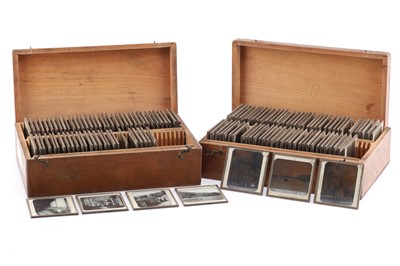 Lot 120 - Magic Lantern Slides, 2 Cases of photographs of Monaco, Cannes, Nice etc...