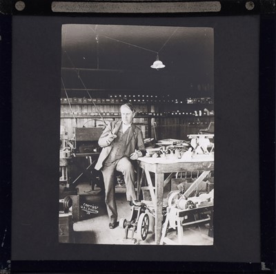 Lot 121 - Lantern Slides, Thomas Edison