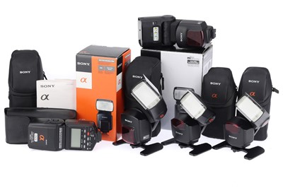 Lot 328 - A Group of Sony Flash Guns