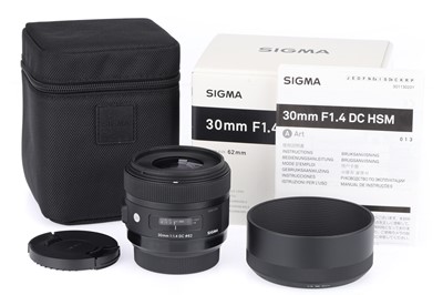 Lot 200 - A Sigma Art f/1.4 30mm DC Lens