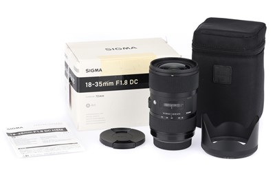 Lot 205 - A Sigma Art f/1.8 18-35mm Lens
