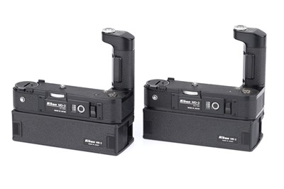 Lot 319 - A Pair of Nikon MD-3 Motor Drives with MB-1 Battery Packs