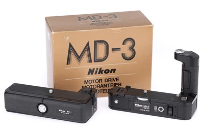Lot 320 - A Nikon MD-3 Motor Drive with MB-1 Battery Pack