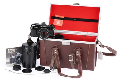 Lot 128 - A Canon AE-1 35mm SLR Camera
