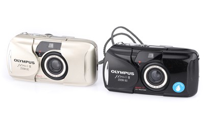 Lot 100 - A Pair of Olympus mju-II Zoom 80 35mm Compact Cameras