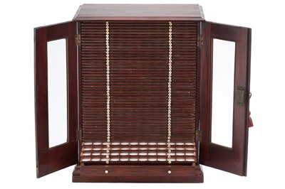 Lot 206 - Large 19th Century Microscope Slide Cabinet