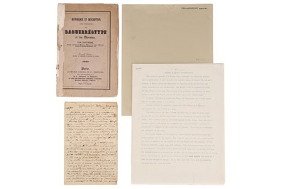 Lot 1 - History and Description of the Processes of the Daguerreotype and the Diorama, By Daguerre