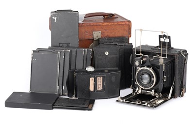 Lot 349 - An Ihagee Zodel Folding Plate Camera