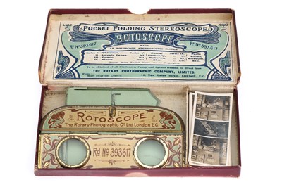 Lot 929 - A Rotoscope Pocket Folding Stereoscope