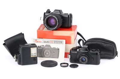 Lot 417 - A Pair of Pentax Auto-110 Miniature SLR Cameras