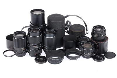 Lot 498 - A Group of Pentax SLR Camera Lenses