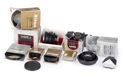 Lot 816 - A Selection of Nikon and Yashica Accessories