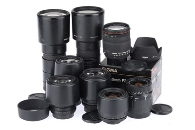 Lot 499 - A Group of Sigma Lenses