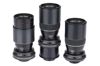 Lot 542 - A Group of Zoomar f/4 50-125mm Lenses