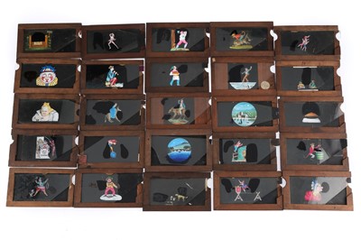 Lot 922 - Collection of 25 Magic Lantern Slip Slides