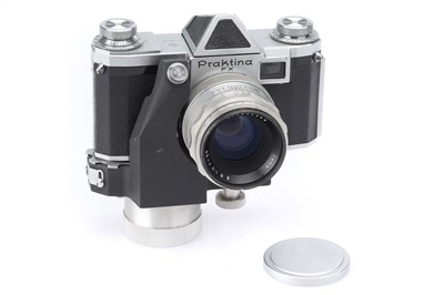 Lot 183 - A KW Praktina 35mm SLR Camera with Motor Drive