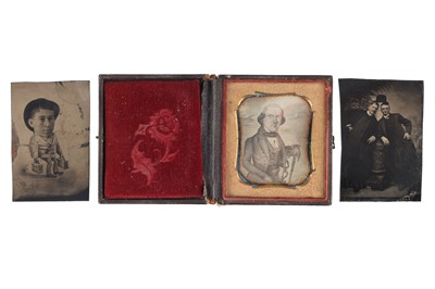 Lot 3 - Daguerreotype and Tintypes. Humourous