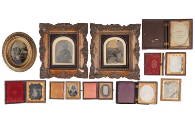 Lot 4 - Mixed Lot. Daguerreotypes and Ambrotypes