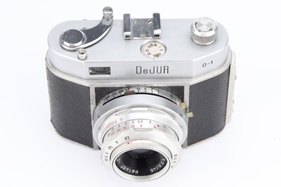 Lot 48 - An Amsco DeJur D-1 35mm Viewfinder Camera