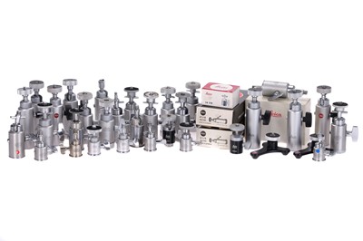 Lot 147 - A Large Colection of Leica Tripod Heads