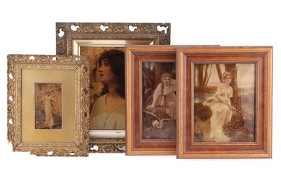 Lot 442 - ꩜ Collection of 3 Crystoleum Pictures