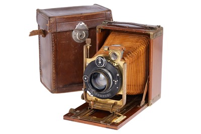 Lot 486 - A Merkel Phönix Tropen 9x12cm Plate Camera