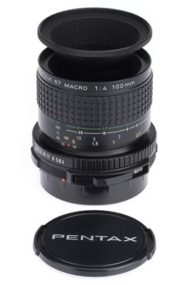Lot 586 - An SMC Pentax 67 f/4 100mm Macro Lens and Life Size Converter
