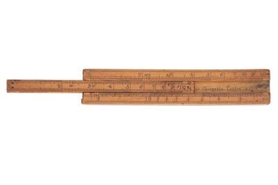 Lot 305 - Unusually Small 6" Gaugers Rule, William Lewis