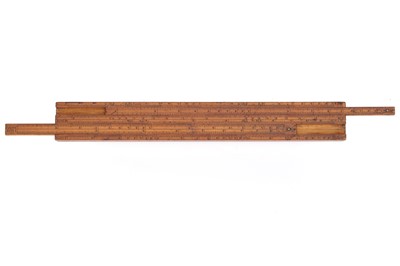 Lot 306 - Unusual 4 Slide Gauger Rule, Edward Roberts